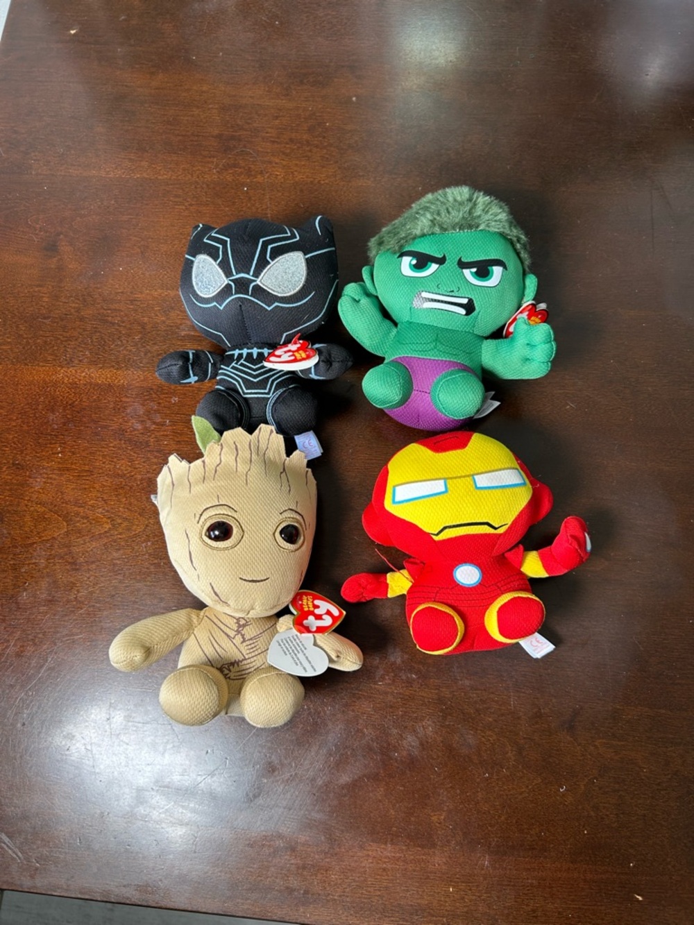 Marvel Beanie Babies Bundle of 4